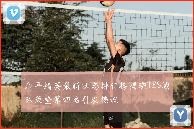 和平精英最新状态排行榜揭晓TES战队荣登第四名引发热议